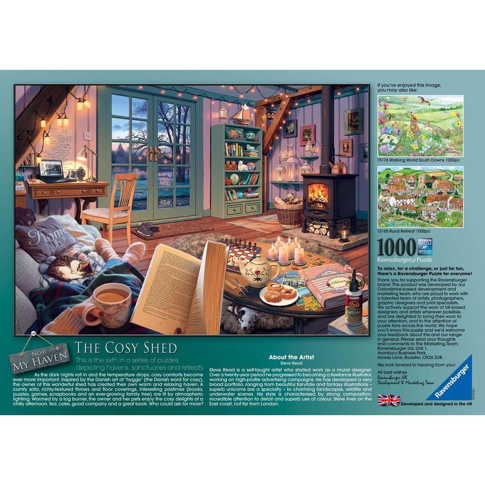 1000 Piece Jigsaw Puzzle - My Haven No 6: The Cosy Shed