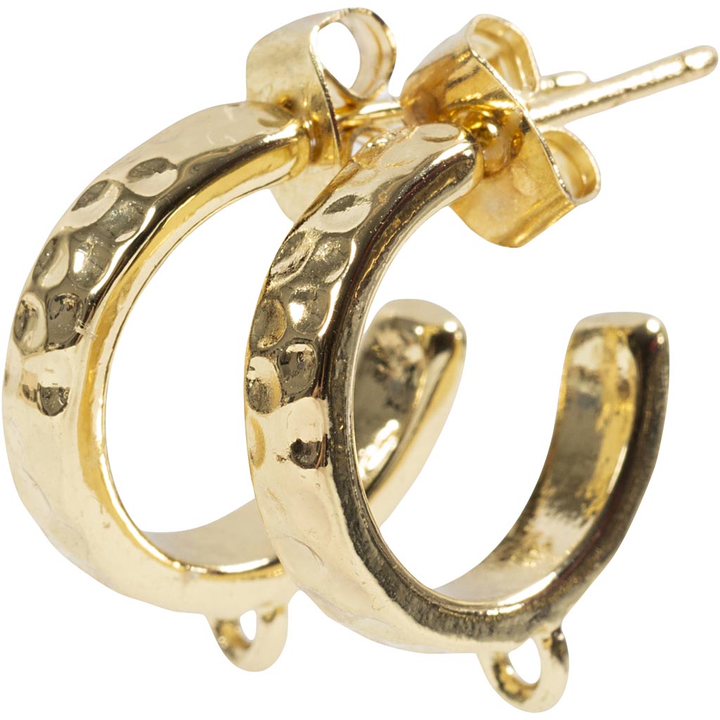 Eye hoop earrings