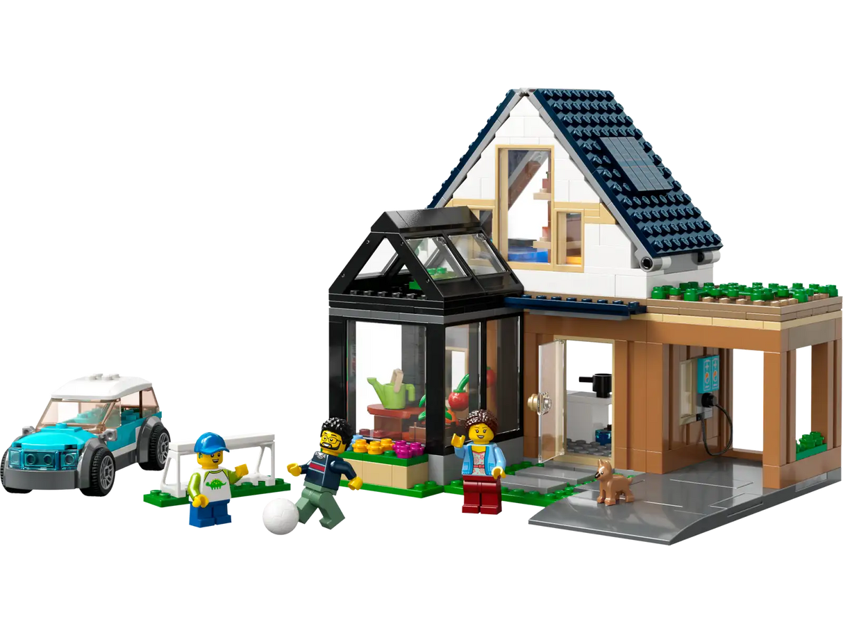Lego Family House And Electric Car