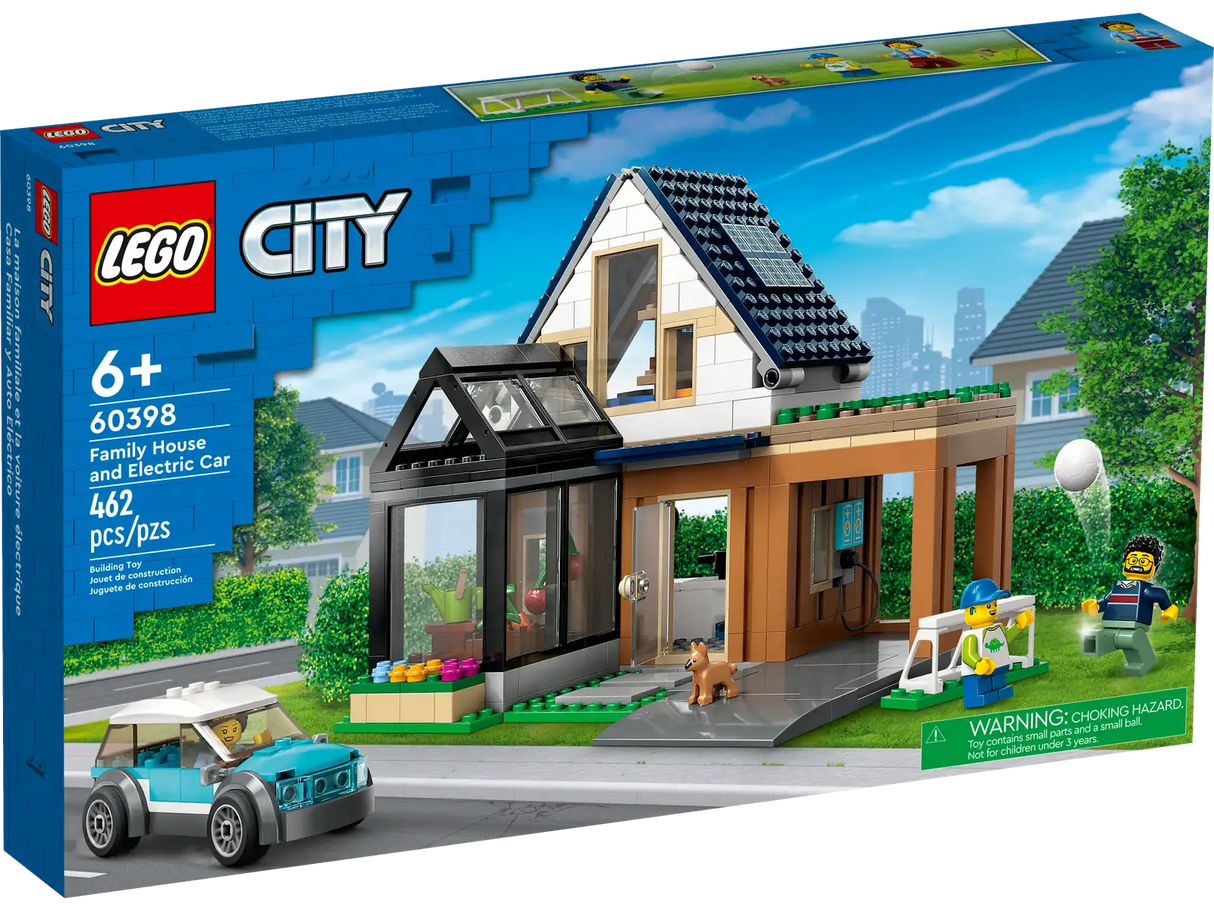 Lego Family House And Electric Car