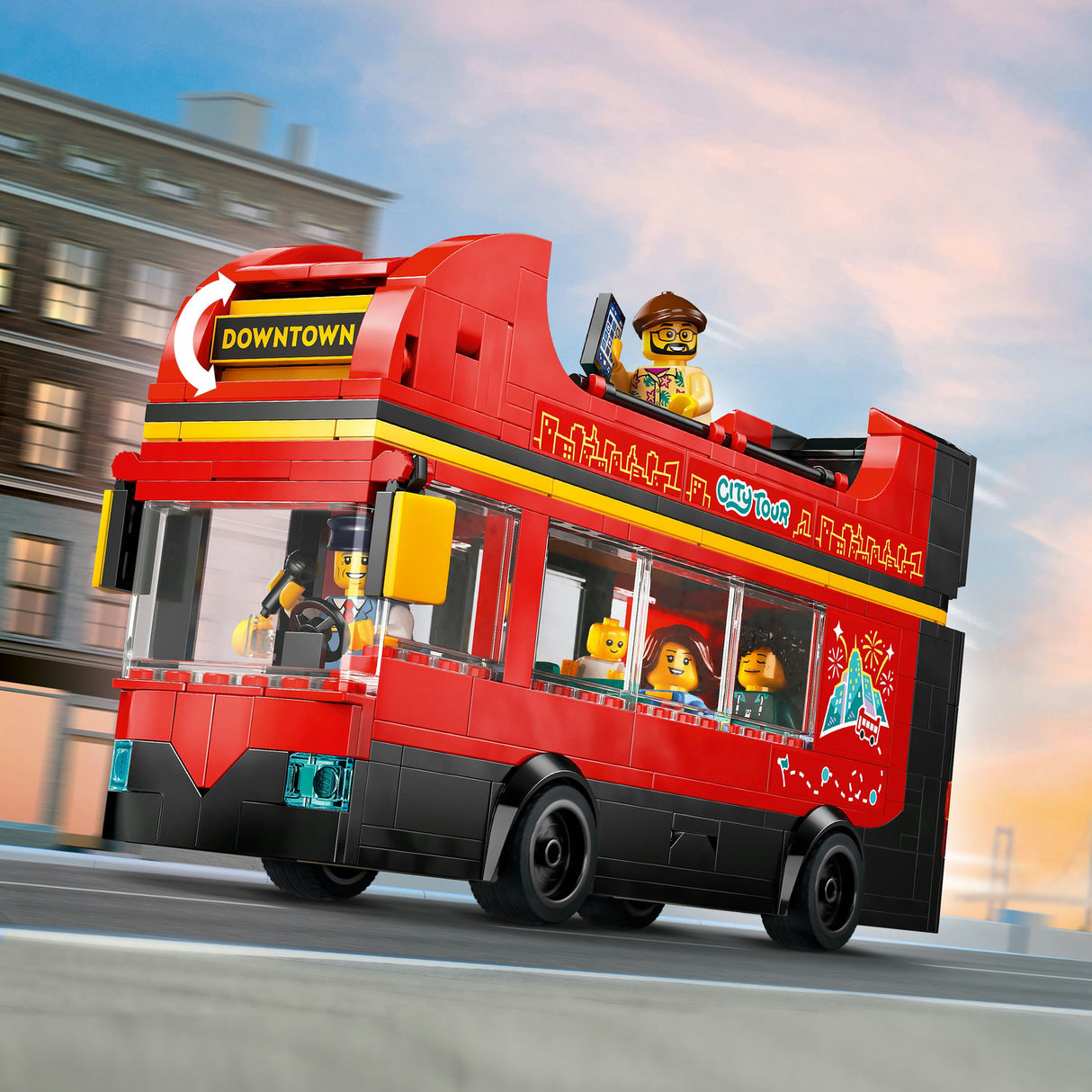 Lego City Red Double-Decker Sightseeing Bus