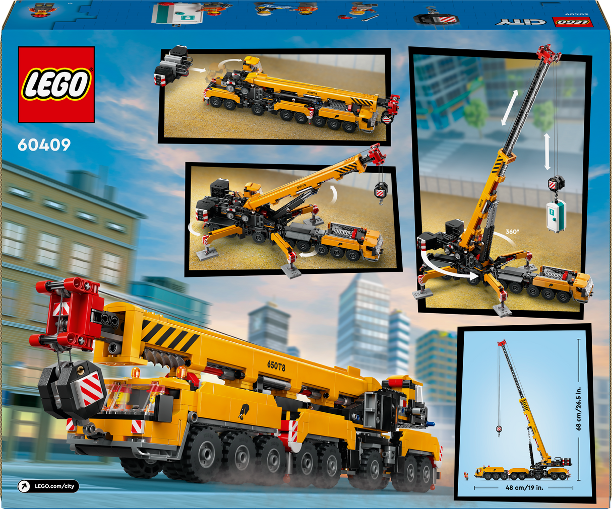 Lego City Yellow Mobile Construction Crane