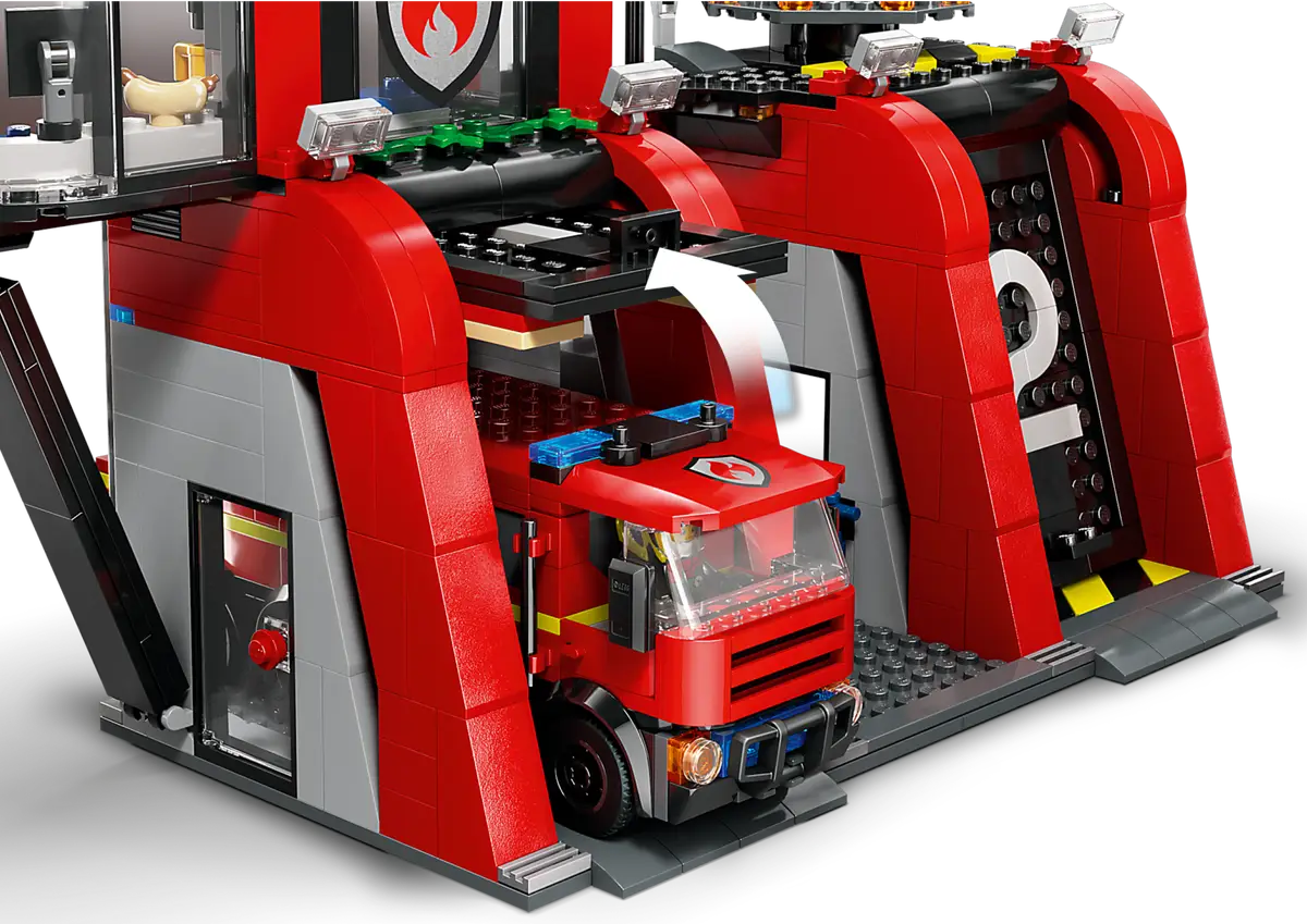 Lego City Fire Station with Fire Truck Set