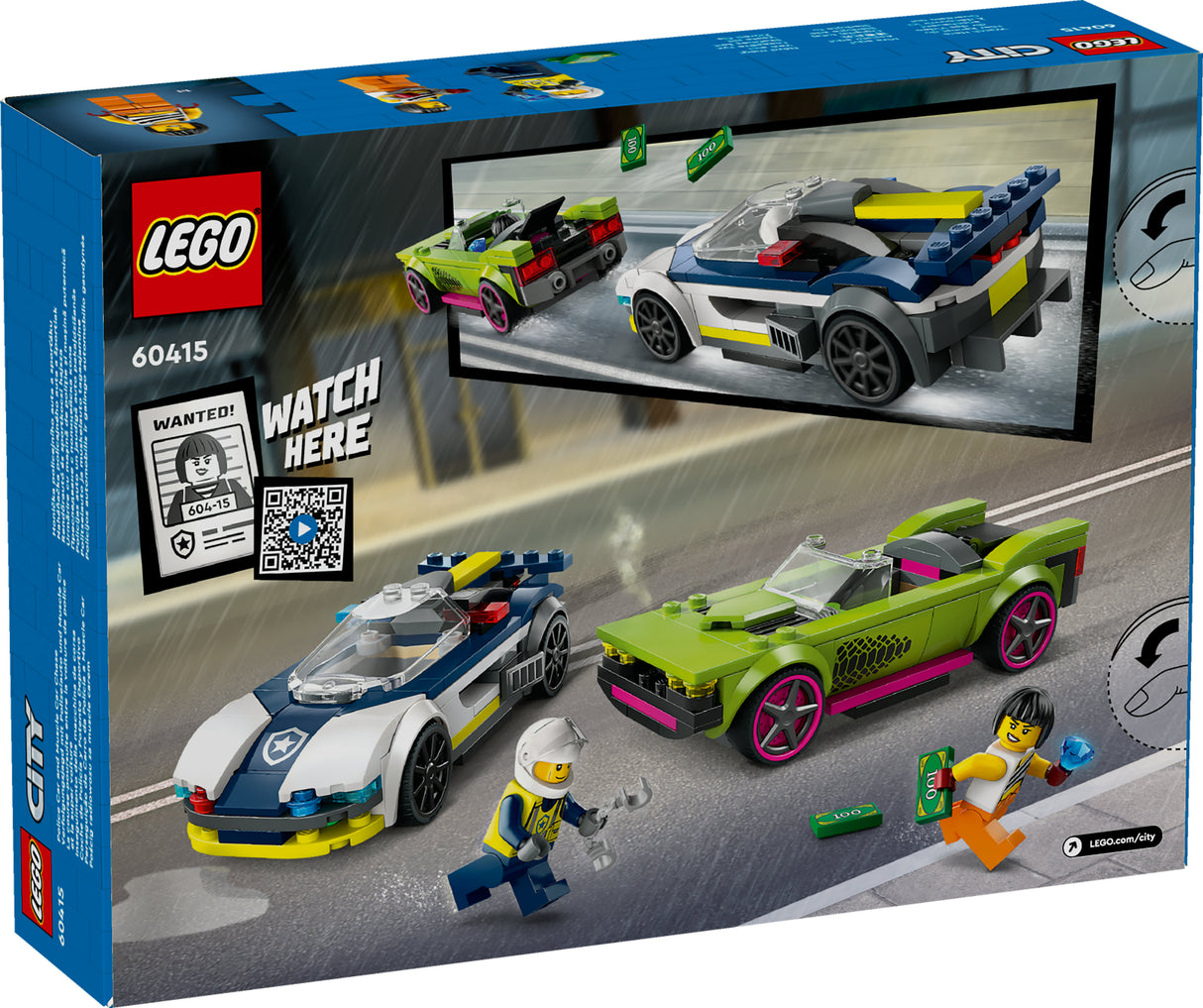 Lego City Police Car and Muscle Car Chase Set