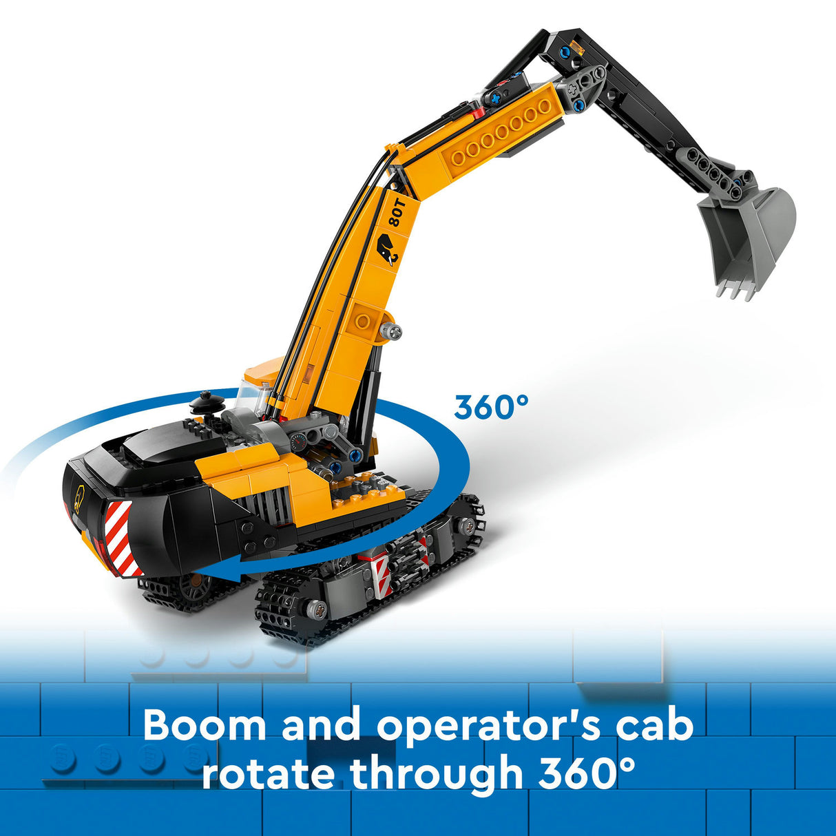 Lego City Yellow Construction Excavator