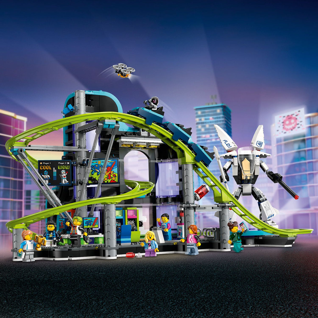 Lego City Robot World Roller-Coaster Park