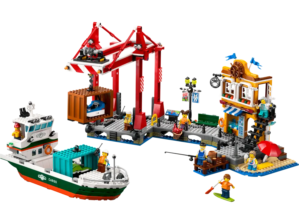 Lego City Seaside Harbor with Cargo Ship