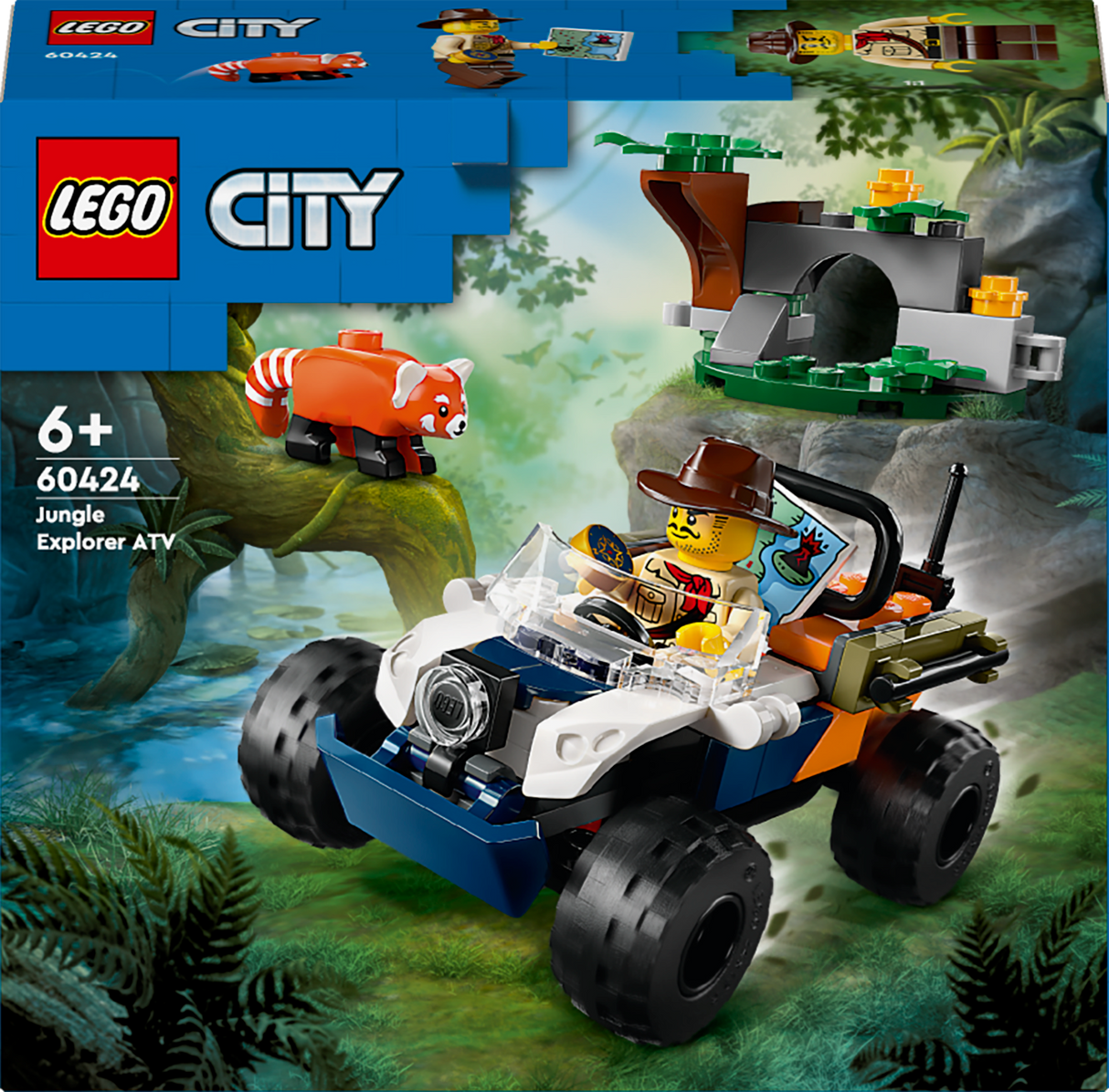 Lego City Jungle Explorer ATV Red Panda Mission