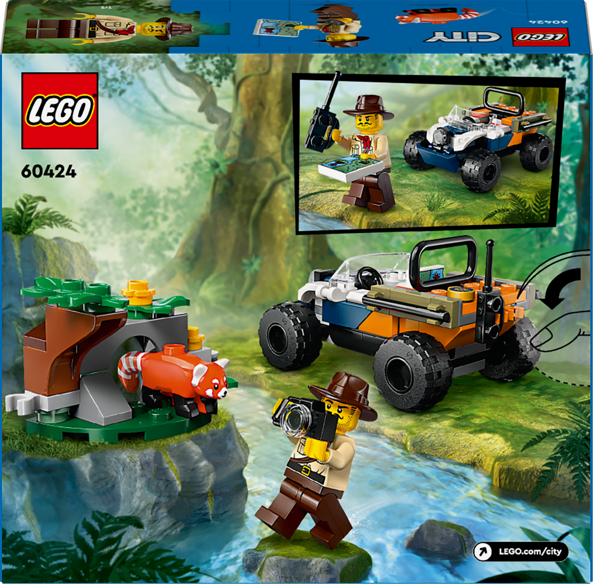 Lego City Jungle Explorer ATV Red Panda Mission