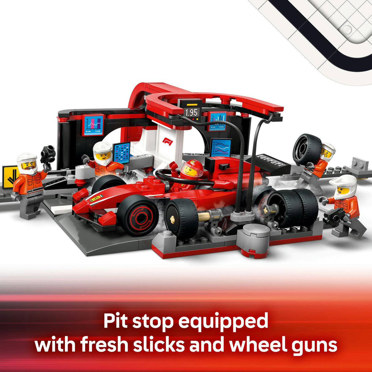 Lego City - F1® Pit Stop & Pit Crew with Ferrari Car