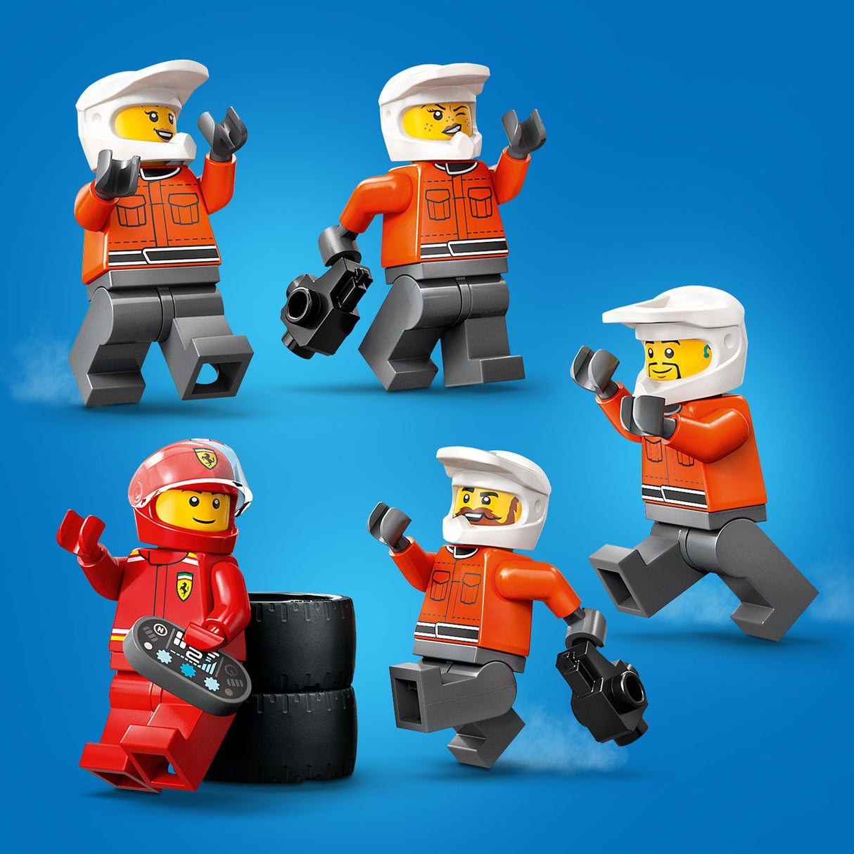Lego City - F1® Pit Stop & Pit Crew with Ferrari Car