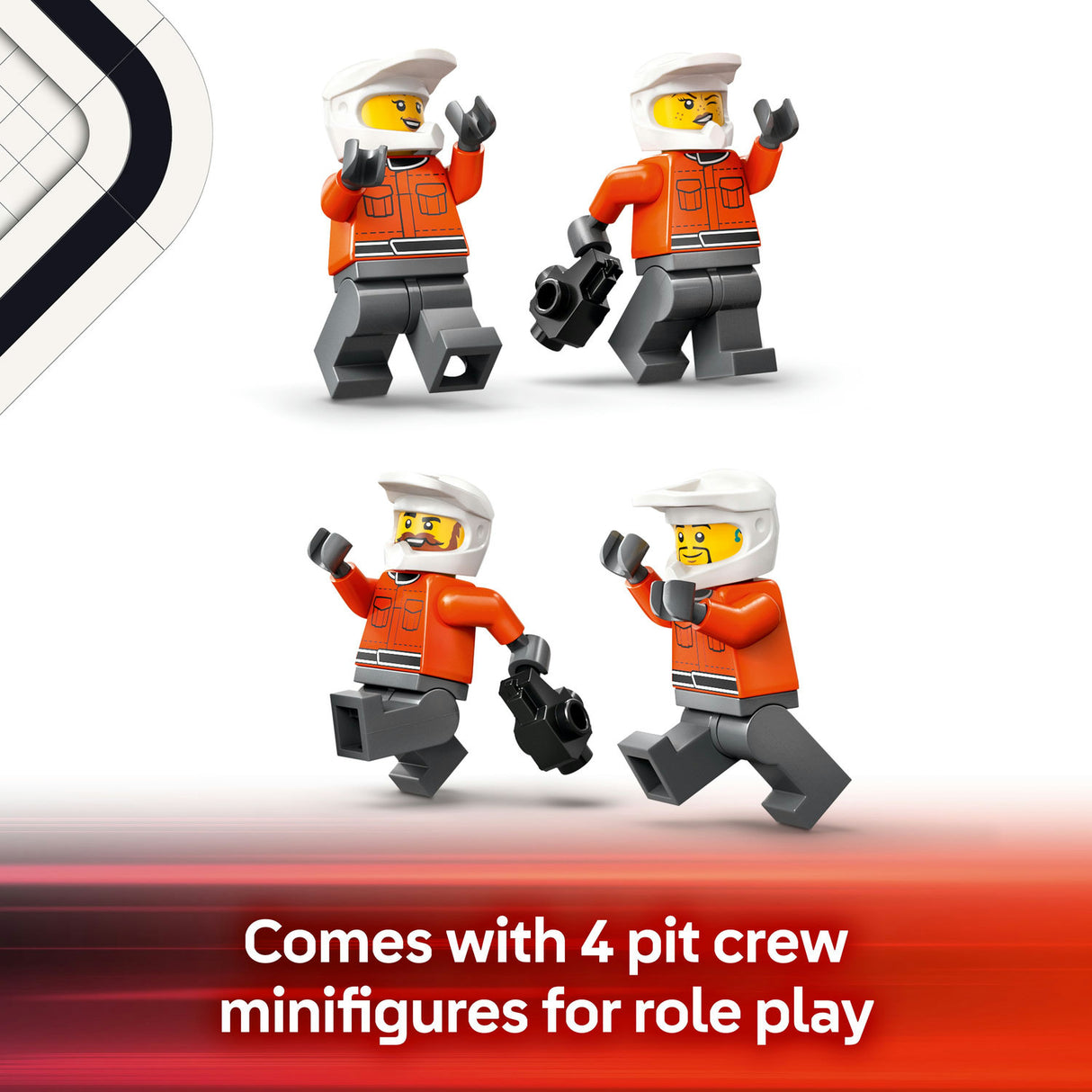 Lego City - F1® Pit Stop & Pit Crew with Ferrari Car