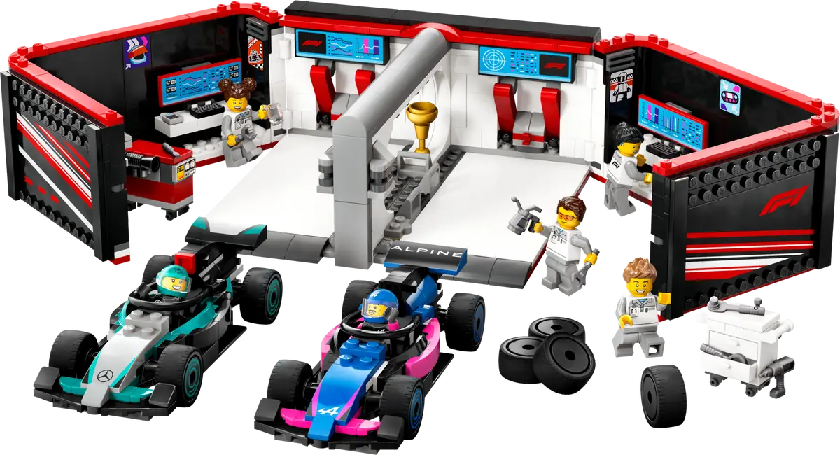 Lego City - F1® Garage & Mercedes-AMG & Alpine Cars