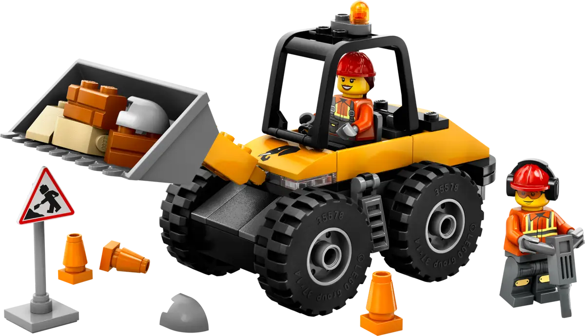 Lego City - Yellow Construction Wheel Loader