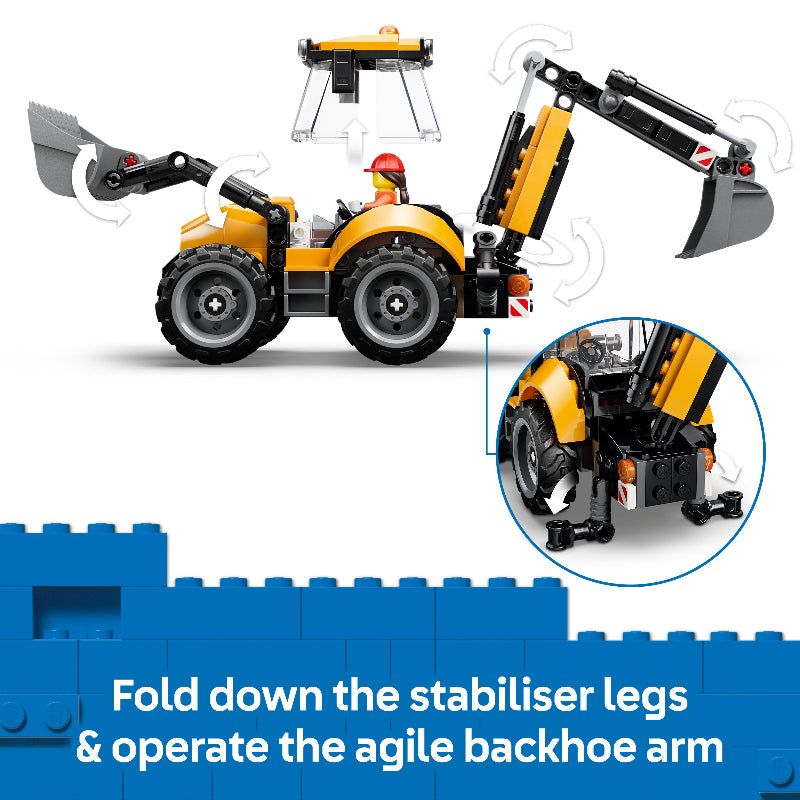 LEGO City - Yellow Backhoe Loader