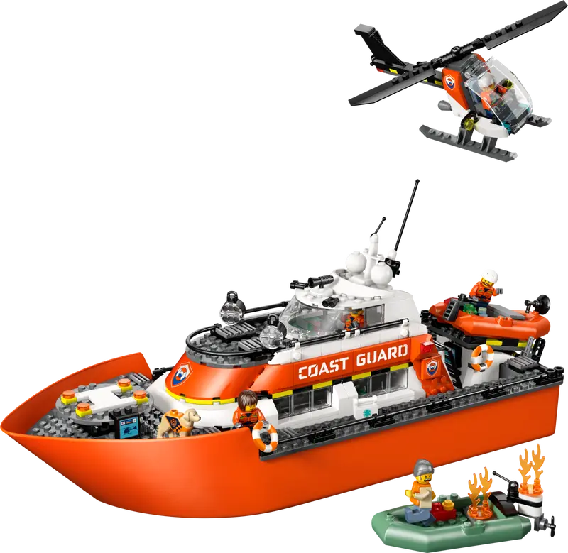 LEGO City - Coast Guard Rescue Boat & Helicopter