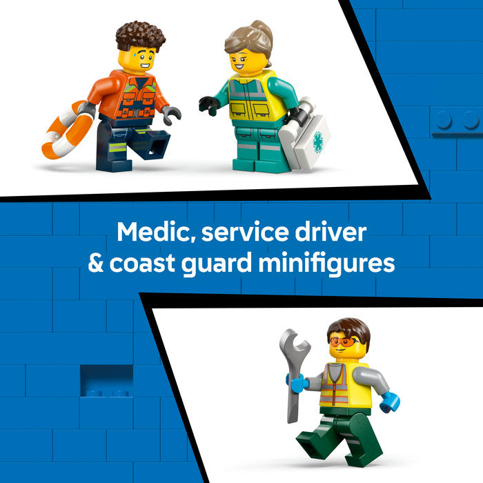 LEGO City - Airplane, Service Truck & Hovercraft Rem