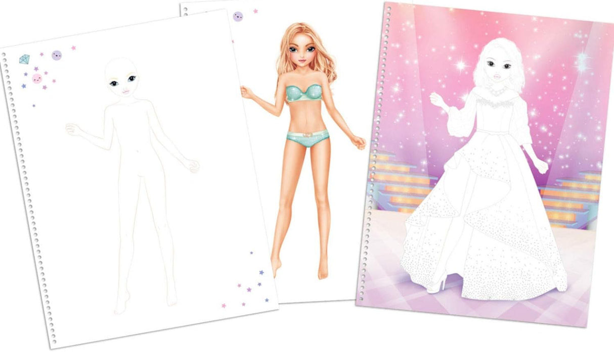 Create Your TOPModel Glamour Special Colouring Book