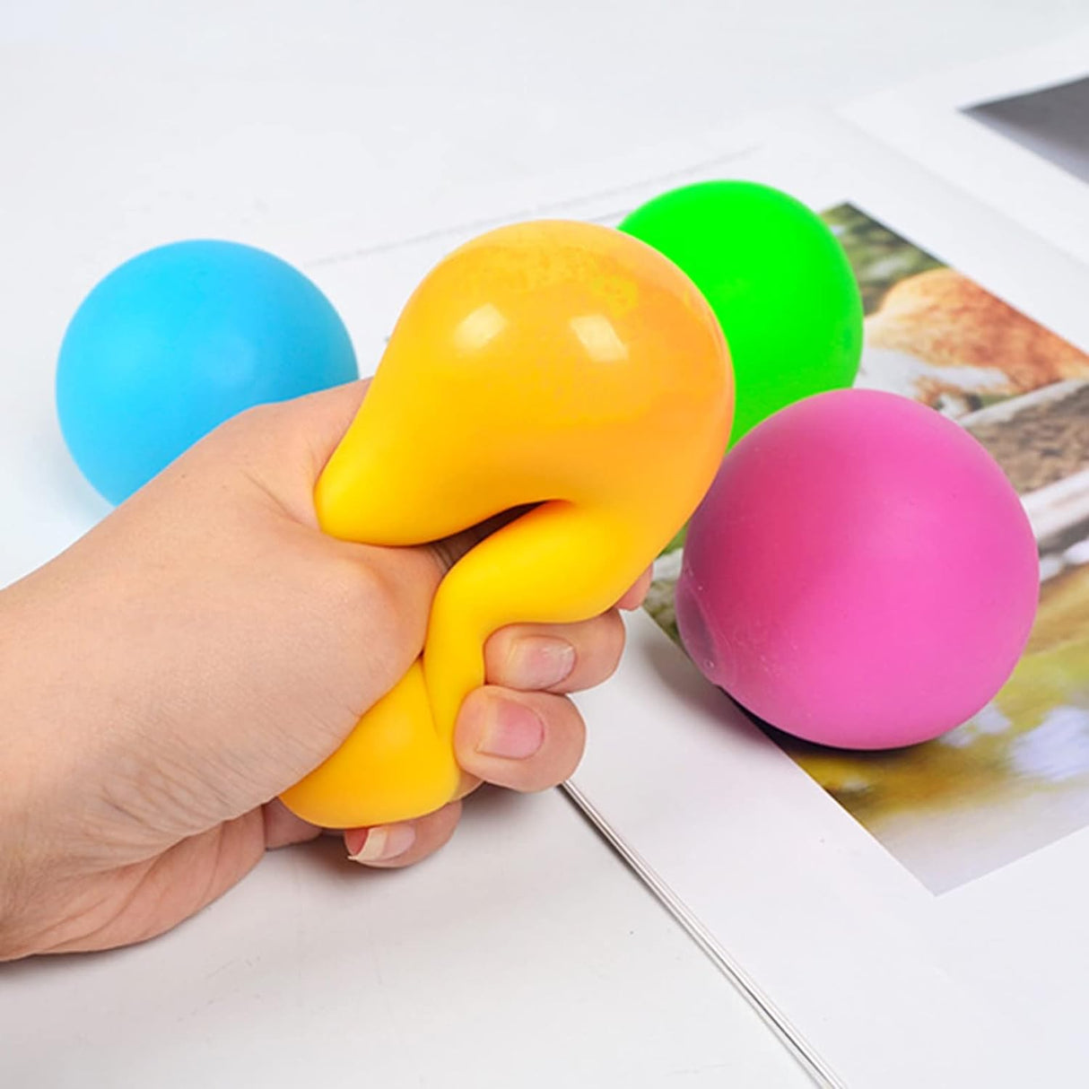 Mouldable Neon Stress Ball Stretchy