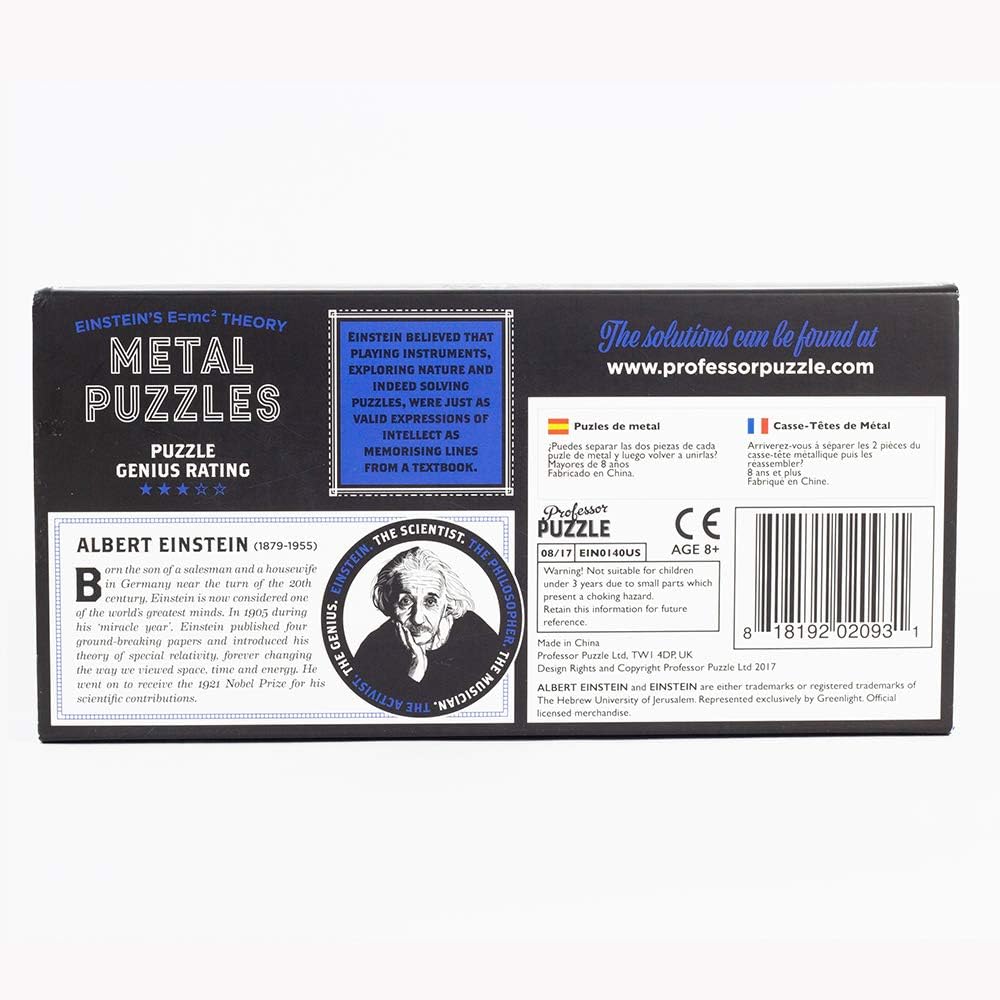 Professor Puzzle Interlocking Puzzle - E=Mc² | Art & Hobby