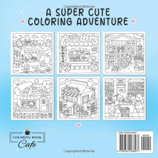 Cute Shop Cozy Colouring Book
