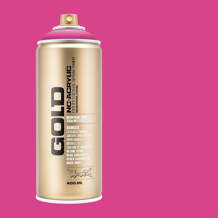 Montana GOLD Spray Paint 400ml - Pink Pink (G3130)