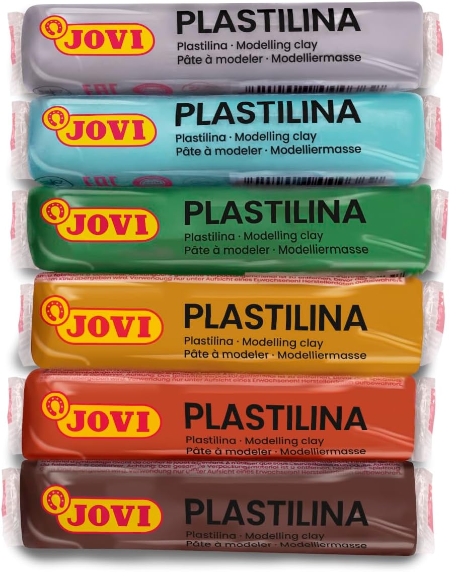 Jovi Plastilina Box 15g - Nature Colours (6 Bars)
