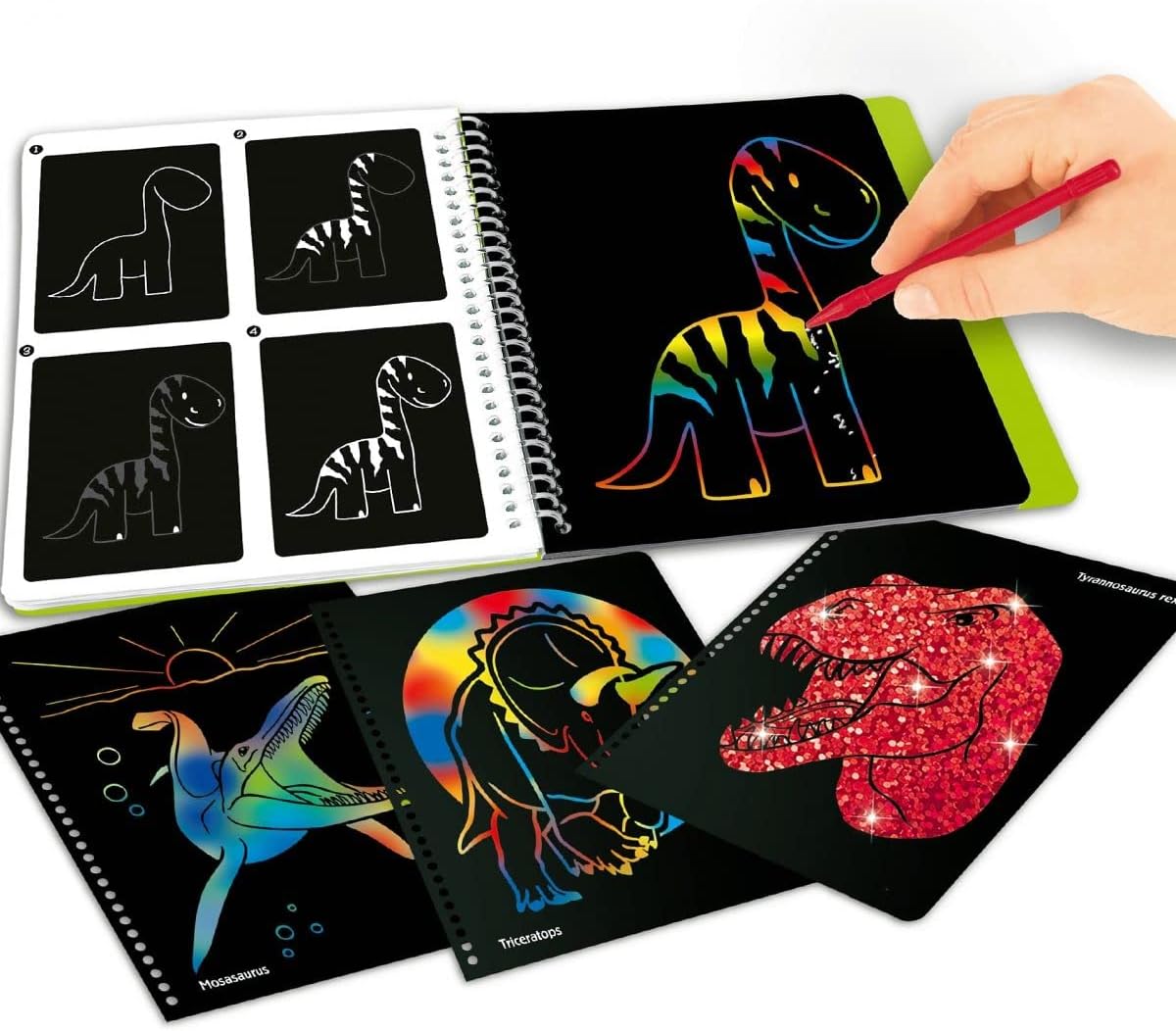 Dino World Magic Scratch Book