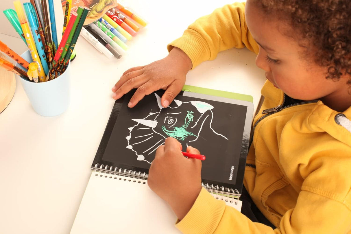 Dino World Magic Scratch Book