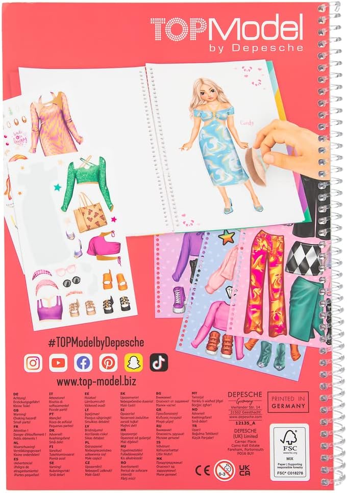 TOP Model Dress Me Up Big Cut Out