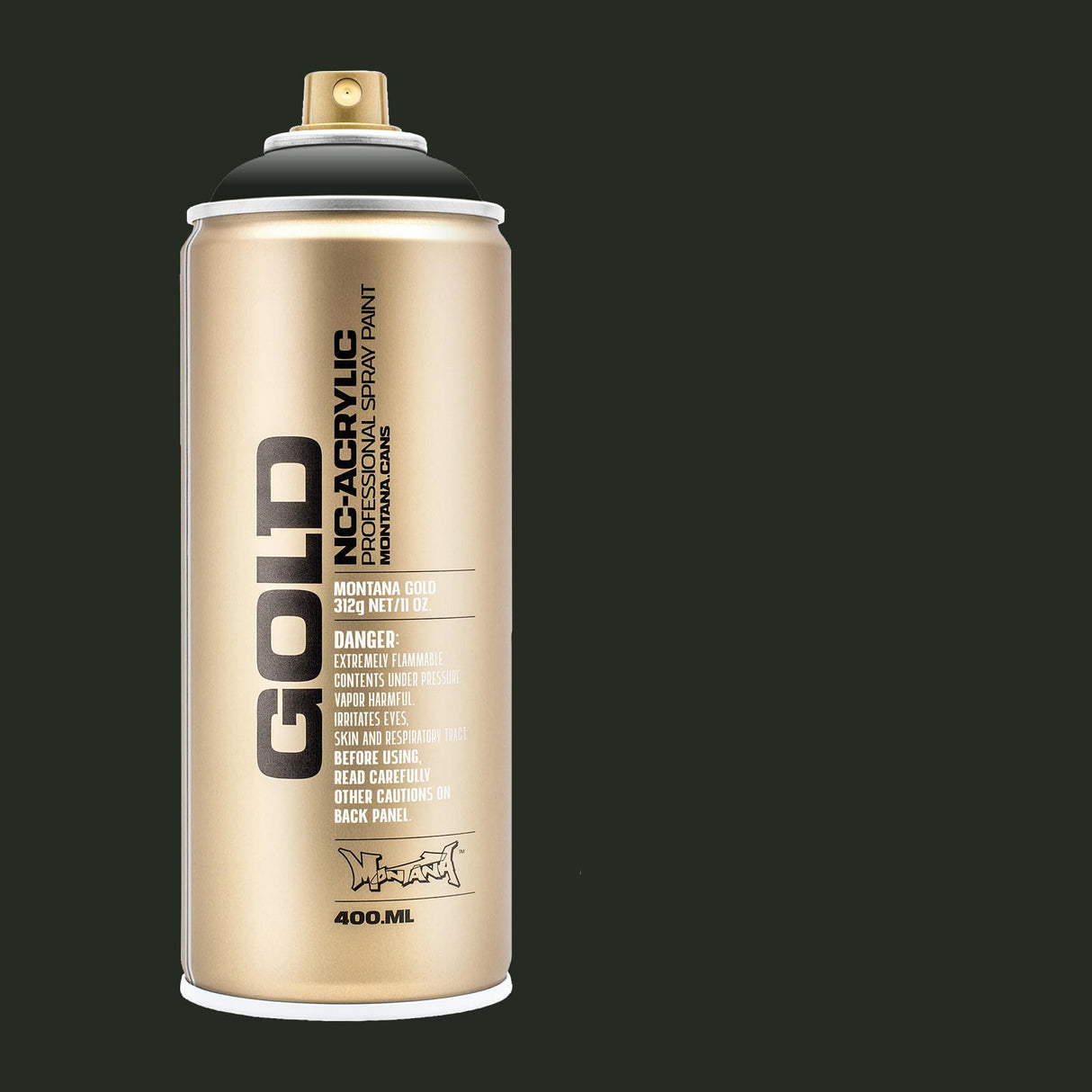 Montana GOLD Spray Paint 400ml - Military Green (G1180)