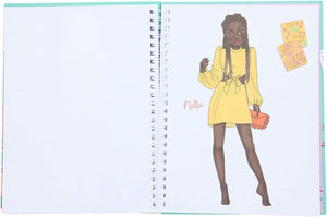 TOPModel Fashion Doodle Book With Gel Pens