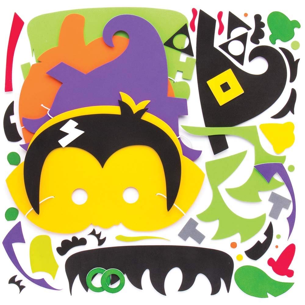 Halloween Mask Kits (Pack of 4)