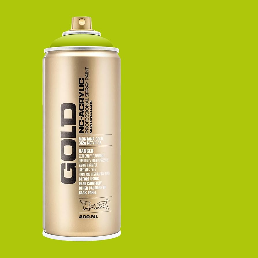Montana GOLD Spray Paint 400ml - Lime (G6030)