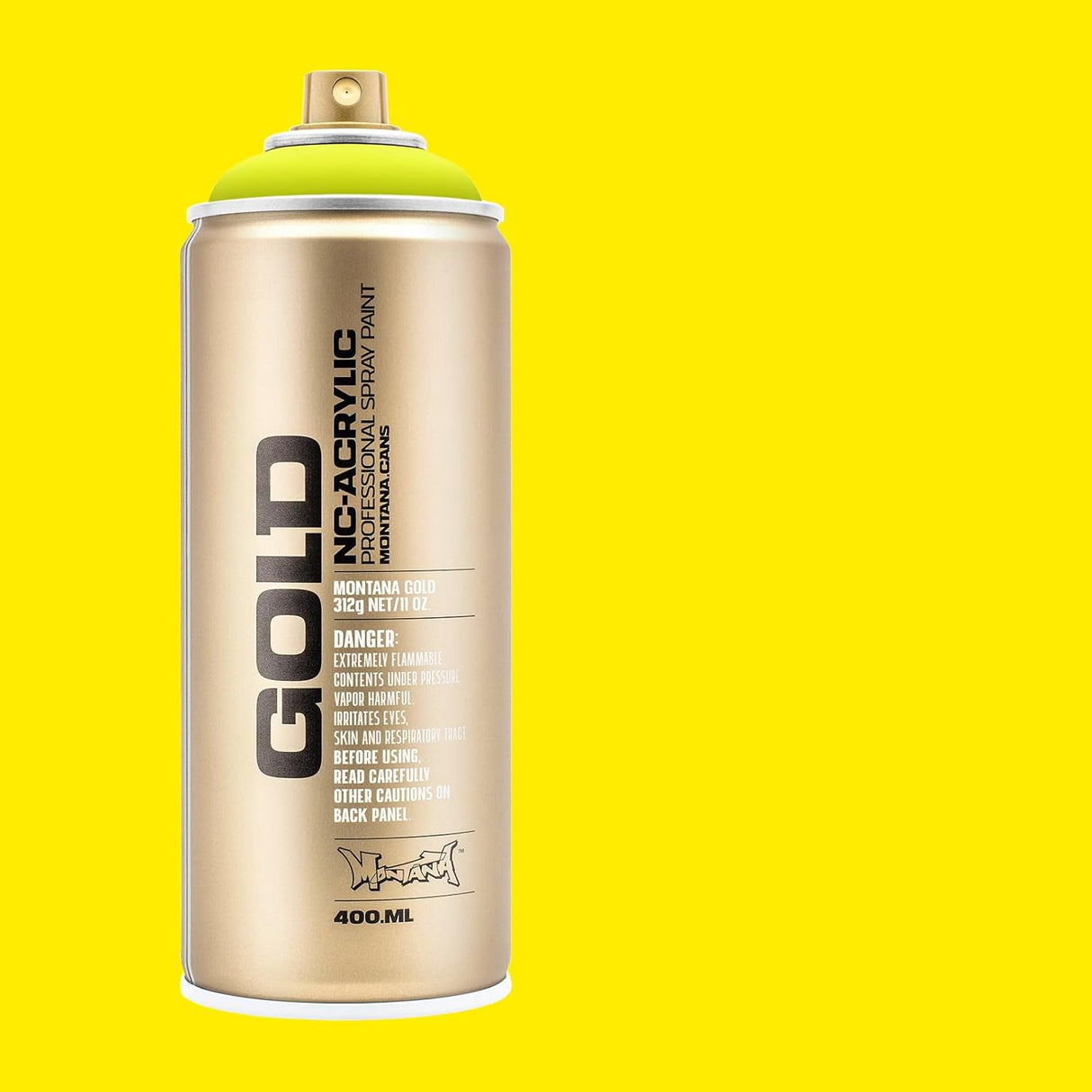 Montana GOLD Spray Paint - Flash Yellow (F1000)