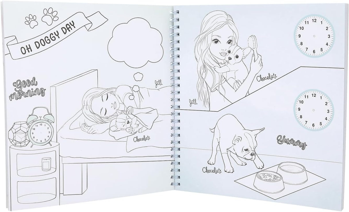 Create your TOPModel Doggy Colouring Book