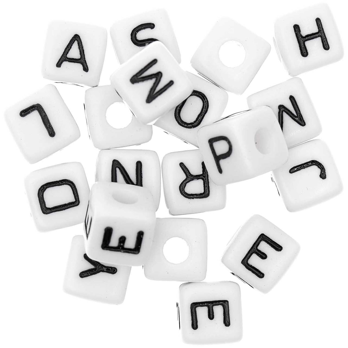 Cube Bead Set White - Hope/Smile/Dream/Enjoy