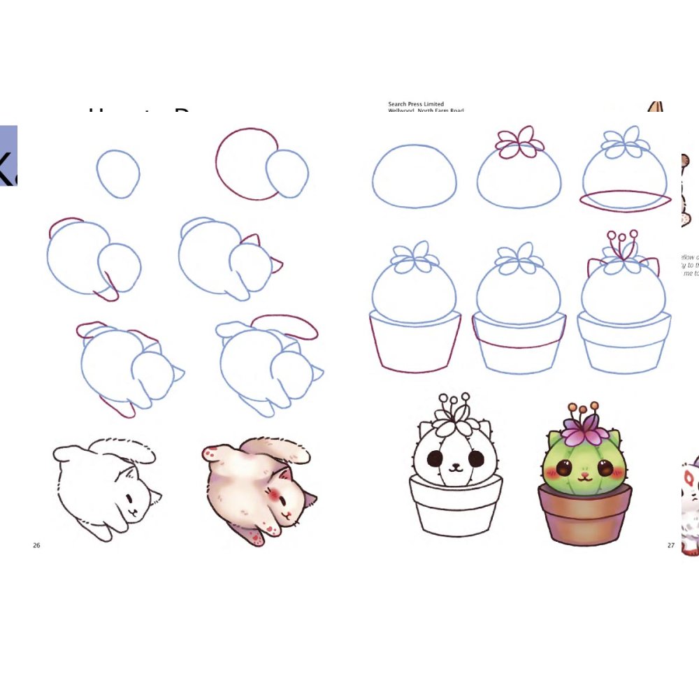 How to Draw: Kawaii Creatures in Simple Steps Book