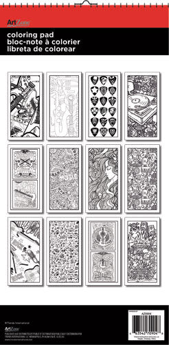 MUSIC - 6X12 COLOURING PAD