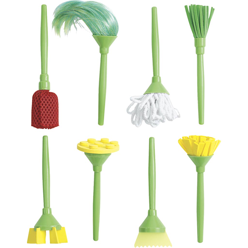 Crazy Kids Brushes (8 Assorted Sizes)