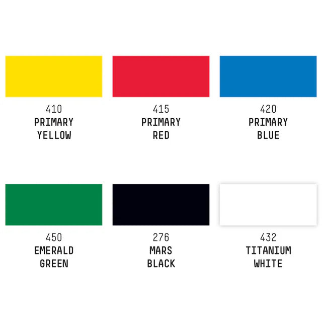 Liquitex Acrylic Gouache - Primary Set (6 x 22ml)