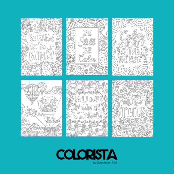 Colorista - Colouring Kit - Mindfully Calm 12pc