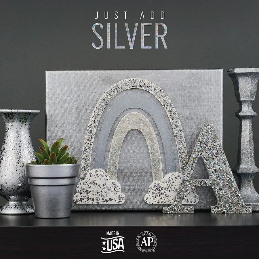 FolkArt Multi-Surface Metallic Acrylic 59ml - Silver Sterling