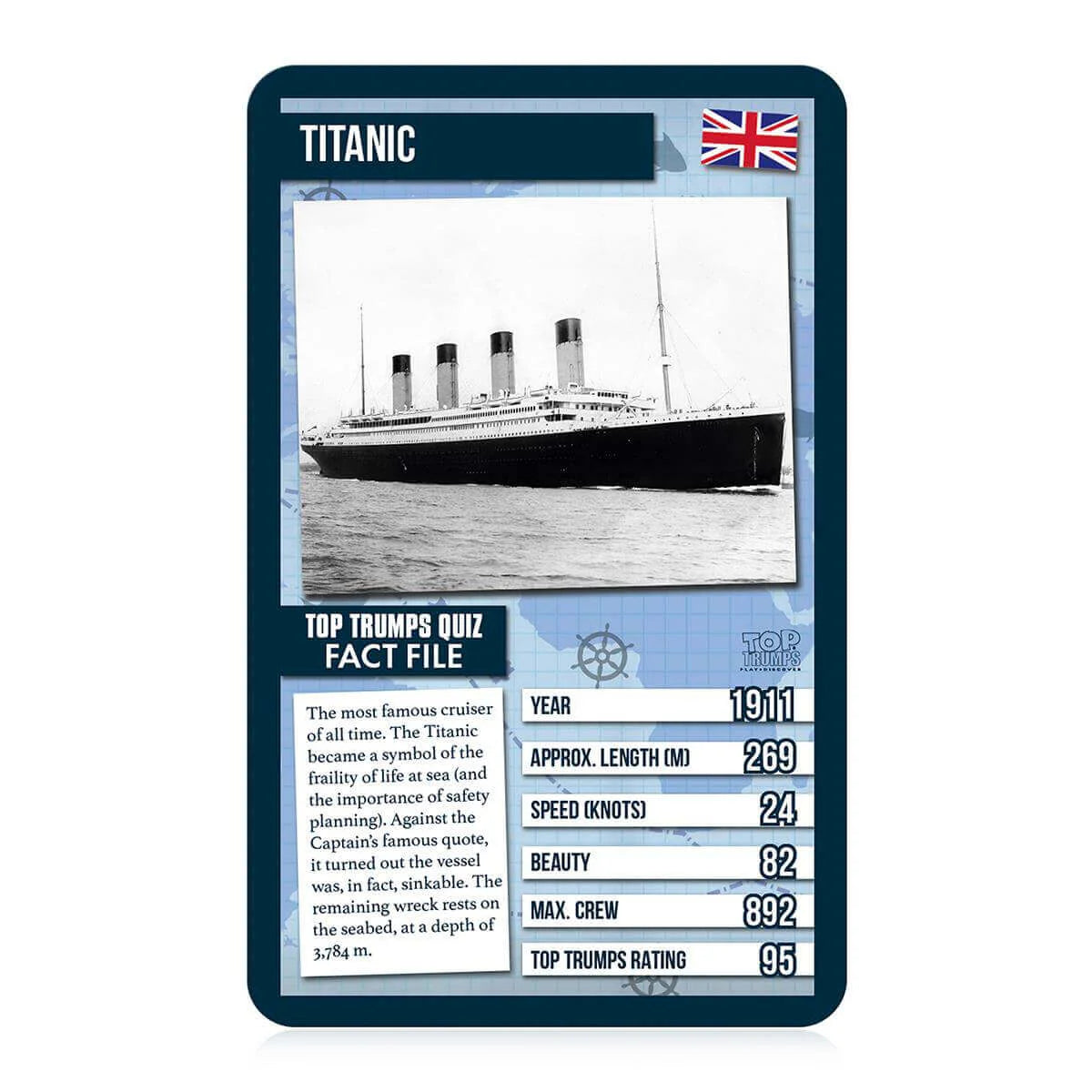 Top Trumps Card Game - World Famous Ships