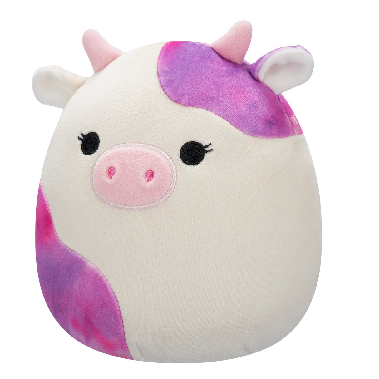 Squishmallows 7.5 Inch - Kalina the White Cow with Pink Tie Dye Spots