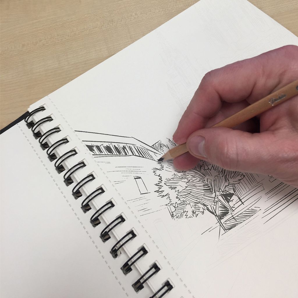 Zieler A4 Spiral Bound Hardback Mixed Media Sketchbook (Portrait)