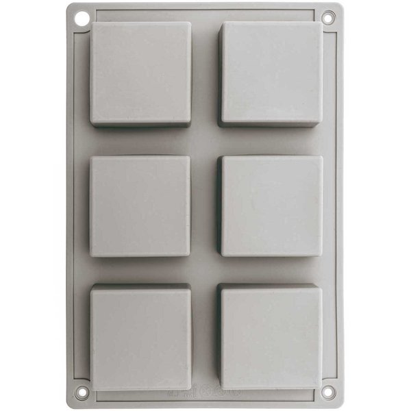 Made by Me soap mold square 18x18x3.5cm 6 pieces