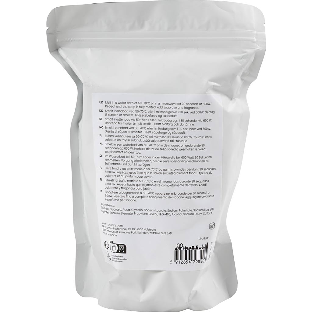 Clear Soap Base Granules 500g