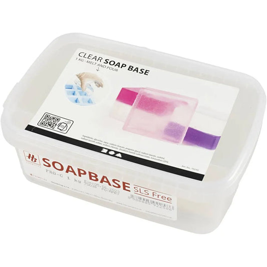 Soap Base, clear, 1 kg/ 1 pack
