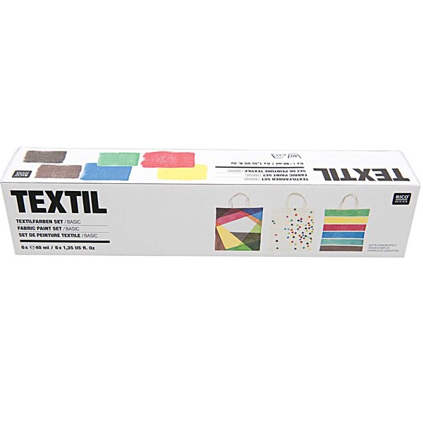 Rico Design Basic Textile Dyes 6x40ml